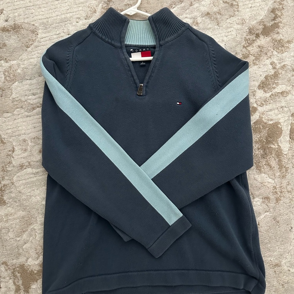 Tommy Hilfiger Blue Quarter Zip